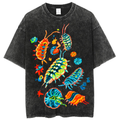 Colorful Inects Solid Unisex Vintage Washed Tee