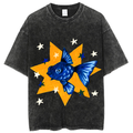 Star Fish Solid Unisex Vintage Washed Tee