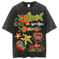 Sea Animals1 Solid Unisex Vintage Washed Tee