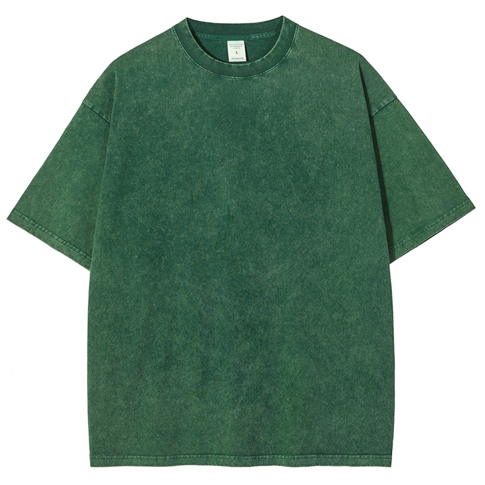 Solid Unisex Vintage Washed Tee