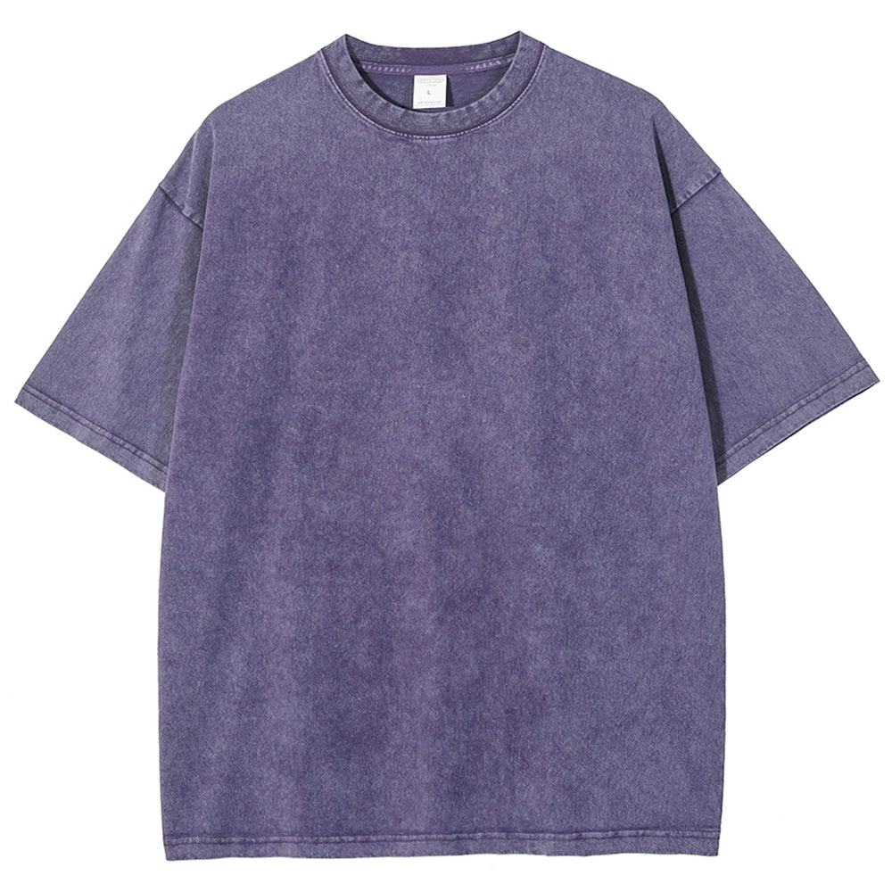 Solid Unisex Vintage Washed Tee