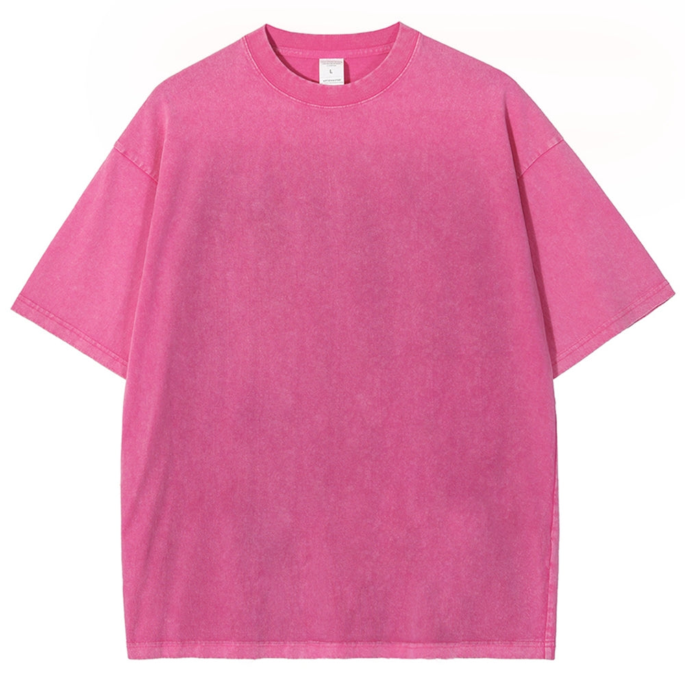 Solid Unisex Vintage Washed Tee