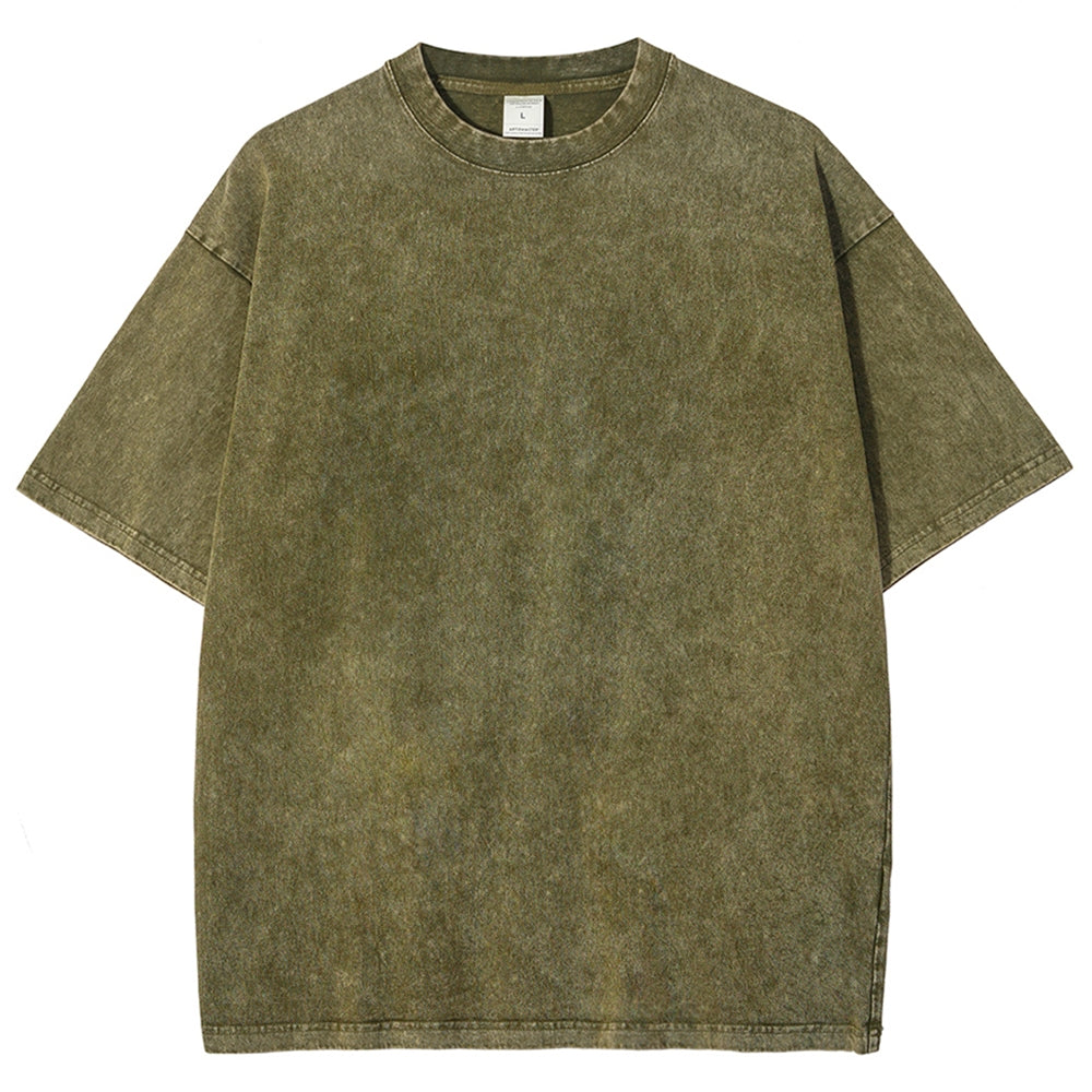 Solid Unisex Vintage Washed Tee