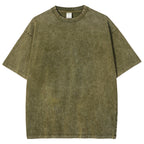 Solid Unisex Vintage Washed Tee