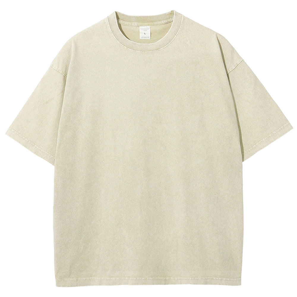 Solid Unisex Vintage Washed Tee