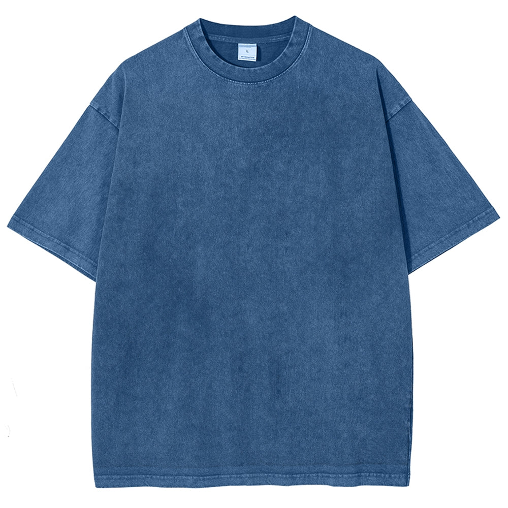 Solid Unisex Vintage Washed Tee